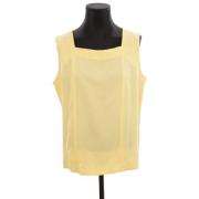 Pre-owned Fabric tops Yves Saint Laurent Vintage , Yellow , Dames
