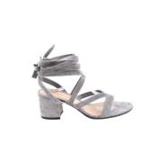 Pre-owned Leather heels Gianvito Rossi Pre-owned , Gray , Dames