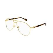 Goud Transparante Zonnebril Gg1220S Gucci , Yellow , Dames