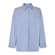 Blauwe Lodola Overhemd Max Mara , Blue , Dames