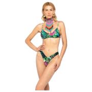 Bloemen Bikini Top en Slip Set 4Giveness , Multicolor , Dames