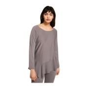 Stijlvolle Gebreide Top Marina Rinaldi , Gray , Dames