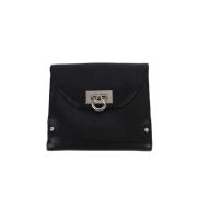 Pre-owned Leather wallets Salvatore Ferragamo Pre-owned , Black , Dame...