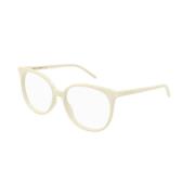 Ivory Montura Zonnebril Saint Laurent , Beige , Dames