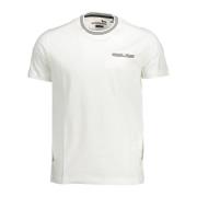 Katoenen Crew Neck Tee met Contrasterende Details Harmont & Blaine , W...