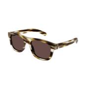 Bruin Havana Zonnebril Gg1509S 003 Gucci , Brown , Heren