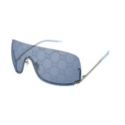 Grijs Blauwe Zonnebril Gg1560S 003 Gucci , Gray , Dames