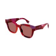 Rood Oranje Zonnebril Gg1624S Gucci , Red , Dames