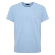 Blauw Zak T-shirt Fay , Blue , Heren