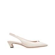 Embleem motief slingback met lage hak Bally , White , Dames