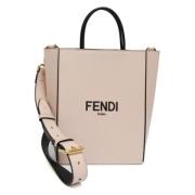 Pre-owned Leather handbags Fendi Vintage , Beige , Dames