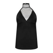 Stijlvolle Halterneck Mouwloze Top Rotate Birger Christensen , Black ,...