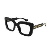 Zwarte Frame Gg1554O 001 Zonnebril Gucci , Black , Unisex