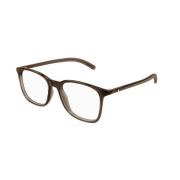 Bruine Elegante Bril Verhoogt Je Stijl Montblanc , Brown , Unisex