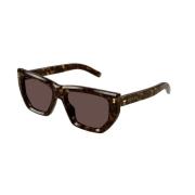 Bruin Havana Zonnebril Gucci , Brown , Dames