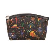 Zwarte Magic Circus Print Clutch Guidi , Multicolor , Dames