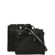 Pre-owned Fabric shoulder-bags Hermès Vintage , Black , Dames