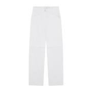 Witte Straight Legged Jeans met Cut-outs IRO , White , Dames