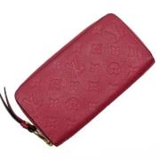 Pre-owned Leather wallets Louis Vuitton Vintage , Pink , Dames