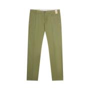 Groene Katoenen Chino Broek At.P.Co , Green , Heren