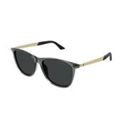 Stijlvolle zonnebril met gerookte lenzen Montblanc , Gray , Unisex