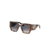 Leopard Black Smoke Gradient Zonnebril Roberto Cavalli , Multicolor , ...