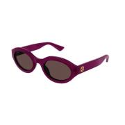 Fuchsia Brown Zonnebril Gg1579S 004 Gucci , Pink , Dames