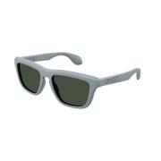 Lichtblauw Groene Zonnebril Gucci , Gray , Unisex