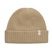 Merino Wool Beanie Hat Selected Homme , Beige , Heren