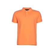 Katoenen Polo Shirt Ralph Lauren , Orange , Heren