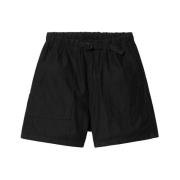 Zwarte Bermuda Shorts met Elastische Taille Carhartt Wip , Black , Her...