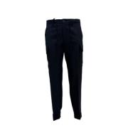 Stijlvolle Wollen Broek Michael Coal , Blue , Heren