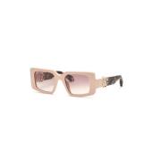 Bruin Gradient Zonnebril Poeder Beige Roberto Cavalli , Beige , Dames