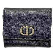 Pre-owned Leather wallets Dior Vintage , Black , Dames