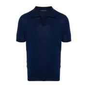 Blauwe Polo T-shirts en Polos Tagliatore , Blue , Heren