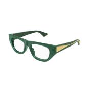 Groene Frame Zonnebril Bv1279O 003 Bottega Veneta , Green , Unisex