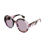 Roze Violet Zonnebril Gg1628S 002 Gucci , Multicolor , Dames