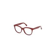 Rode Glanzende Mm5110 066 Zonnebril Max Mara , Red , Unisex