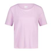 Viscose Mix T-Shirt Losse Pasvorm Ronde Hals Riani , Pink , Dames