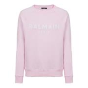 Paris bedrukte sweatshirt Balmain , Pink , Heren