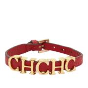 Pre-owned Leather bracelets Carolina Herrera Pre-owned , Red , Dames