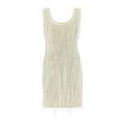 Ivory Wool Mini Dress Philosophy di Lorenzo Serafini , White , Dames