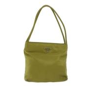 Pre-owned Fabric shoulder-bags Prada Vintage , Green , Dames