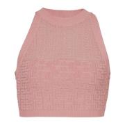 PB Labyrinth gebreide top Balmain , Pink , Dames