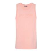 Tanktop met Vintage Bamain borduurwerk Balmain , Pink , Heren