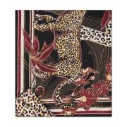 Zijden Animal Print Sjaal Aigner , Multicolor , Dames
