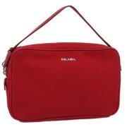 Pre-owned Canvas pouches Prada Vintage , Red , Dames
