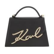 Signature 2.0 Crossbody Tas in Zwart/Goud Karl Lagerfeld , Black , Dam...