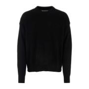 Luxe Zwarte Cashmere Trui Jil Sander , Black , Heren