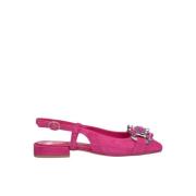 Gesp Rhinestone Platte Schoen Alma EN Pena , Pink , Dames